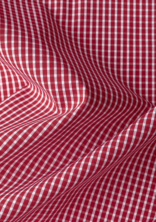 Regent Red Checked Poplin Shirt