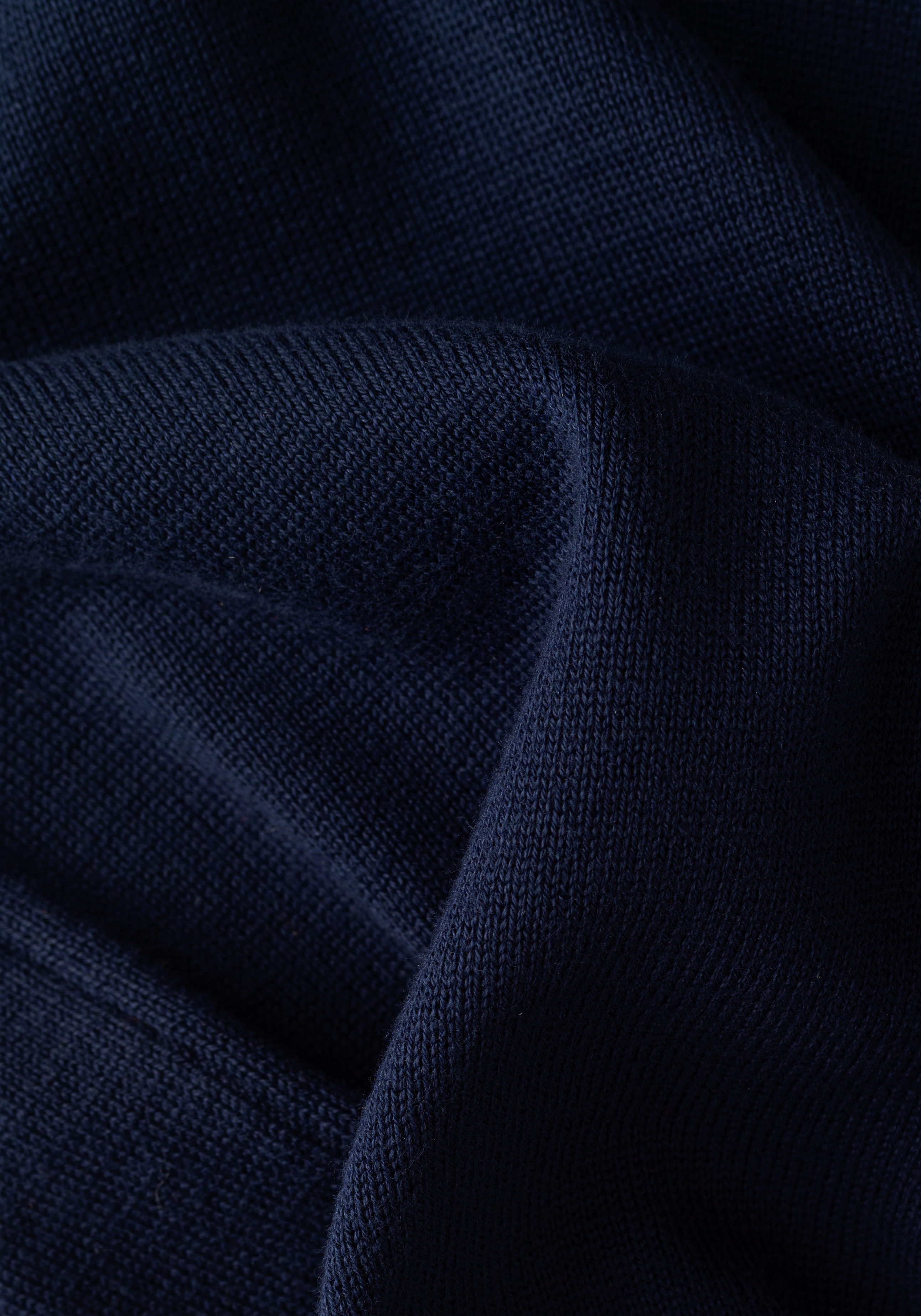 Galaxy Navy Zip Cotton Pullover