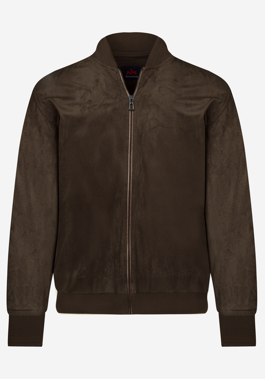 Chestnut Brown Suede Jacket
