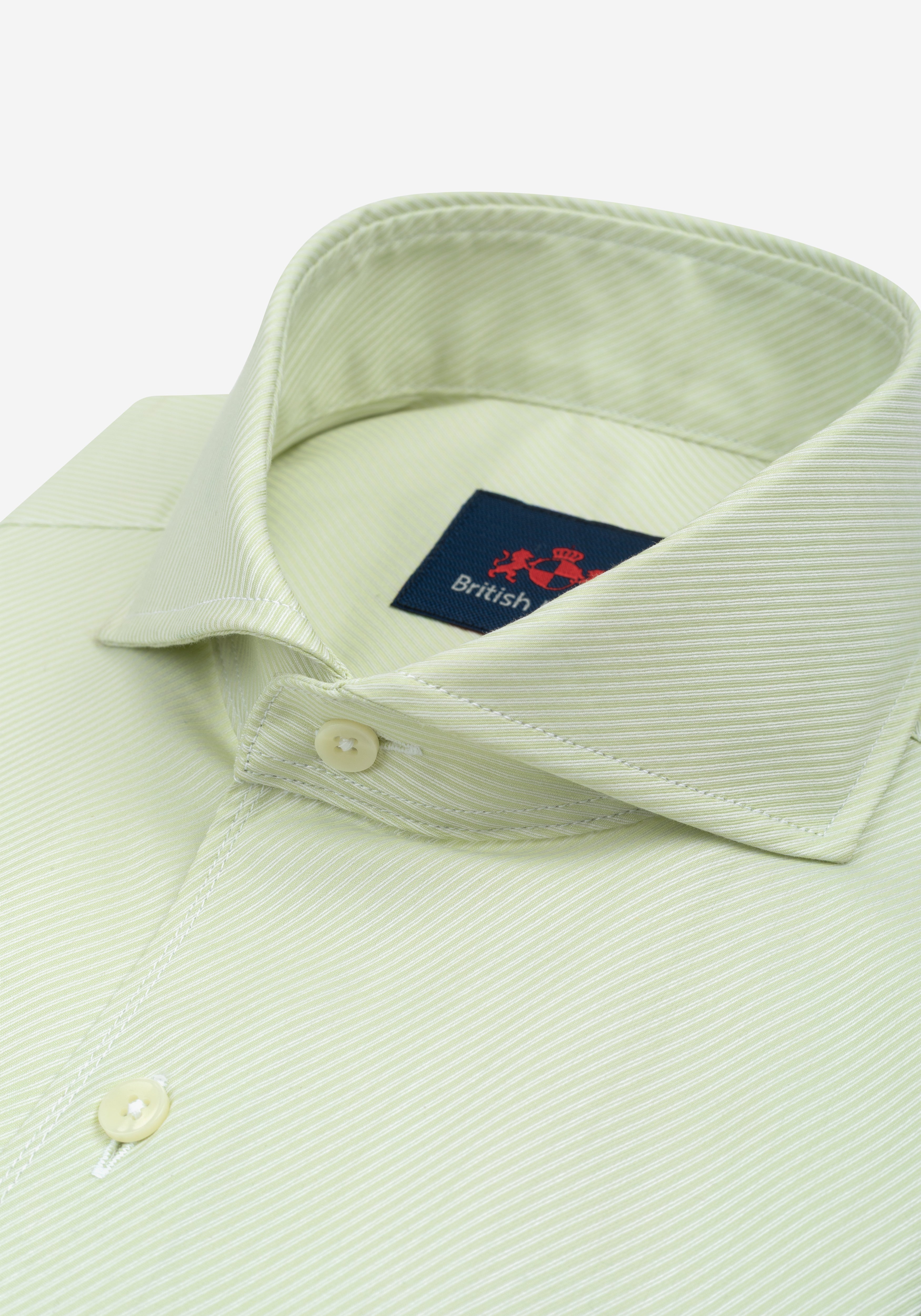 Willow Green Stripe Signature Twill Shirt