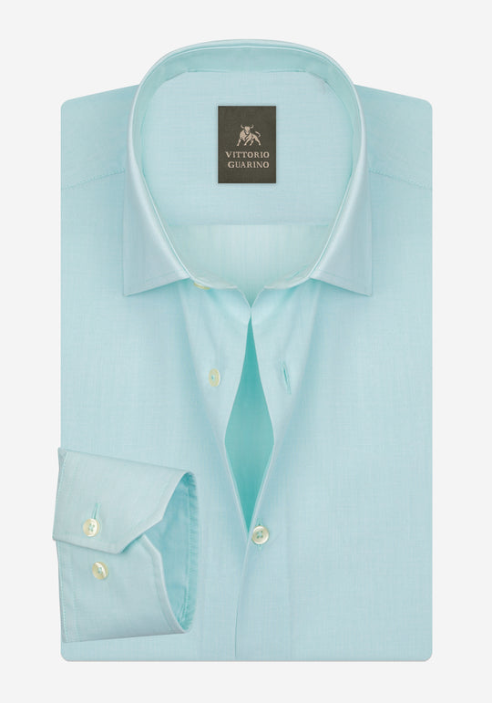 Pastel Aqua Poplin Shirt