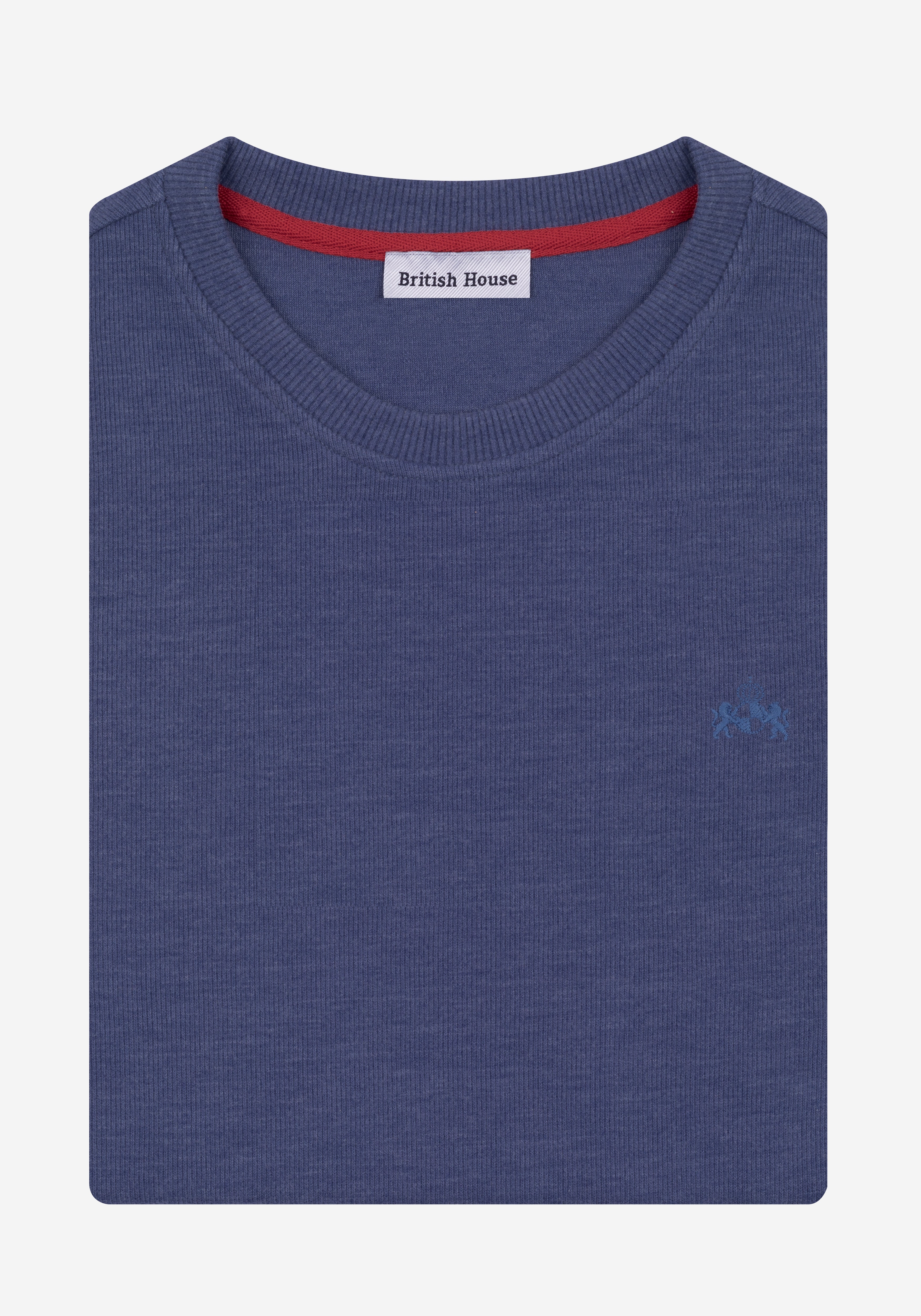 Slate Blue Cotton Sweatshirt