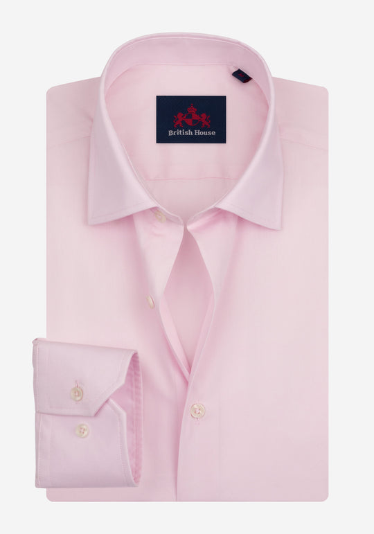Powder Pink Poplin Shirt