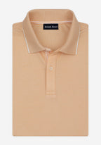 Apricot Orange Cotton Polo Shirt