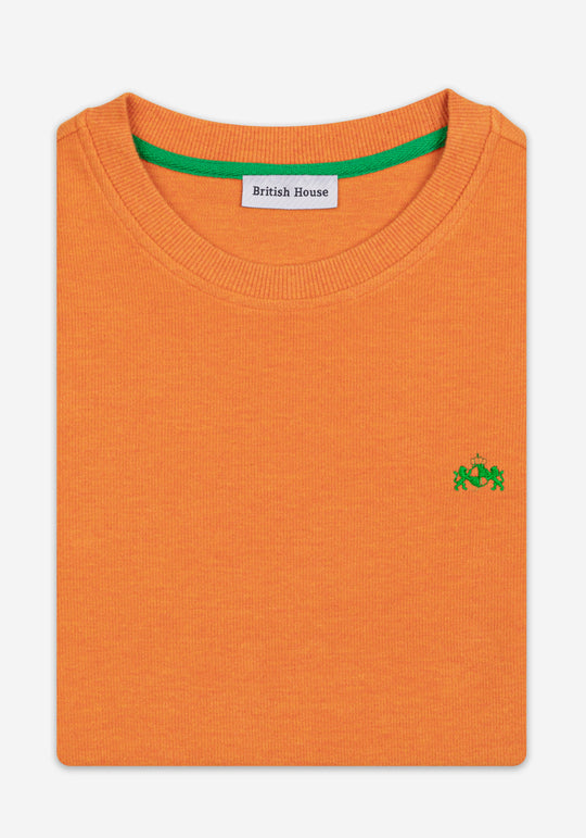 Ginger Orange Cotton Sweatshirt