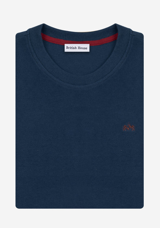 Midnight Indigo Cotton Sweatshirt