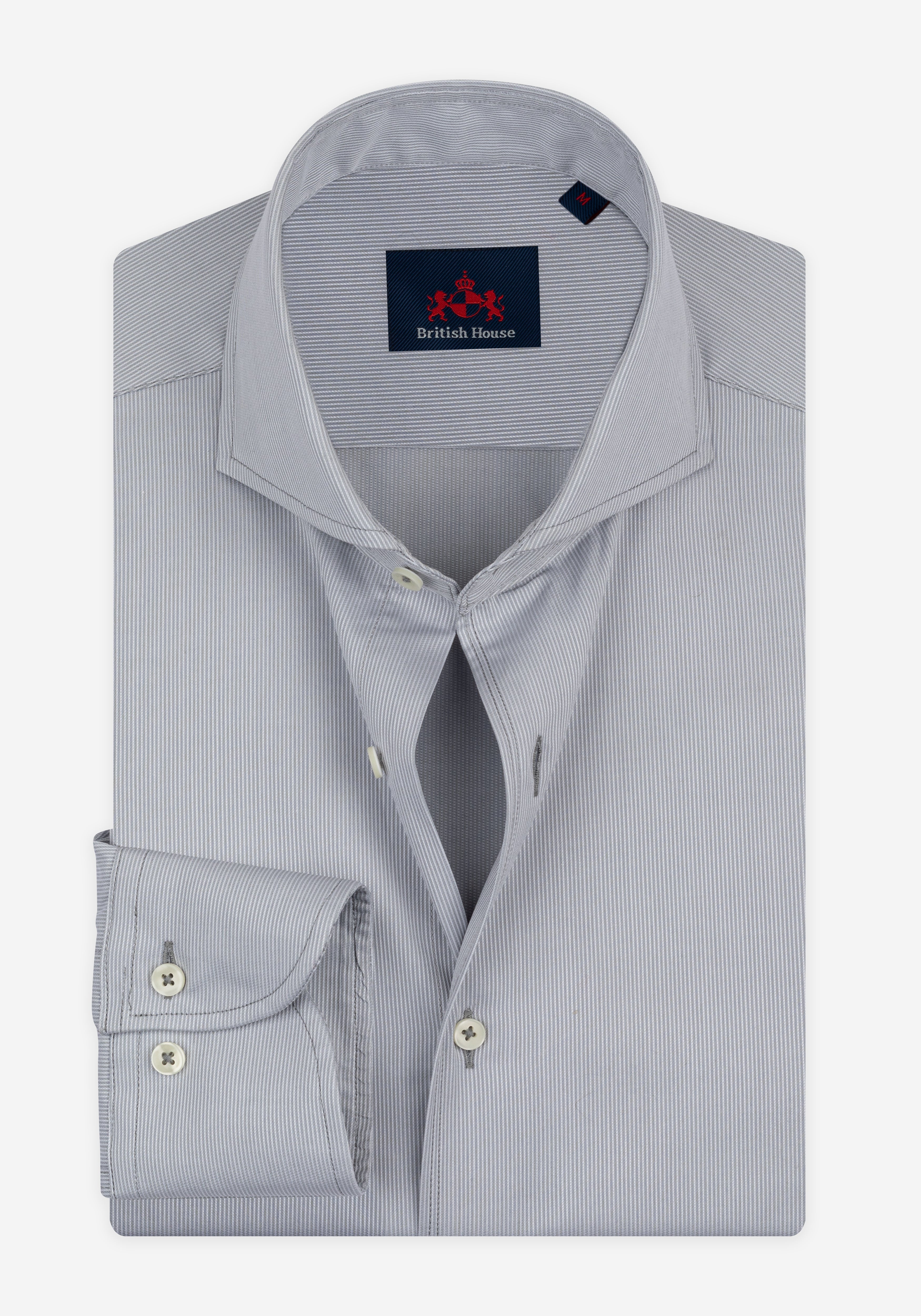 Dawn Grey Stripe Signature Twill Shirt