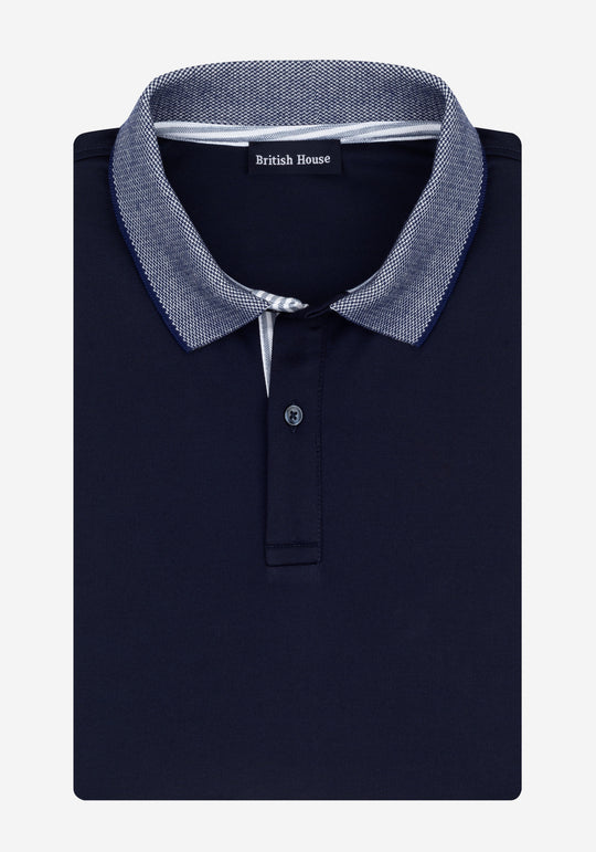 Harbor Navy Cotton Polo Shirt