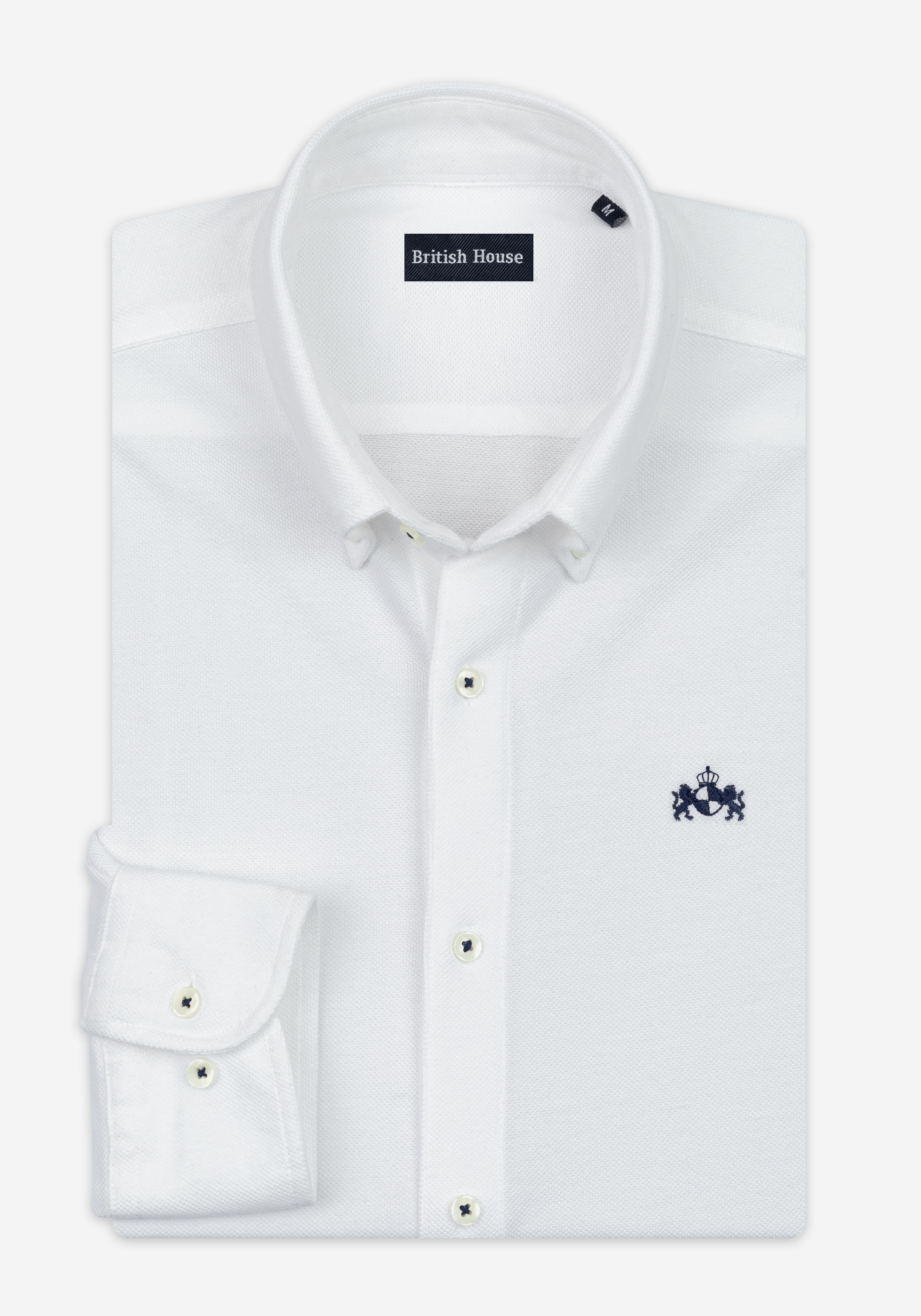 Mist White PiquÃ© Shirt