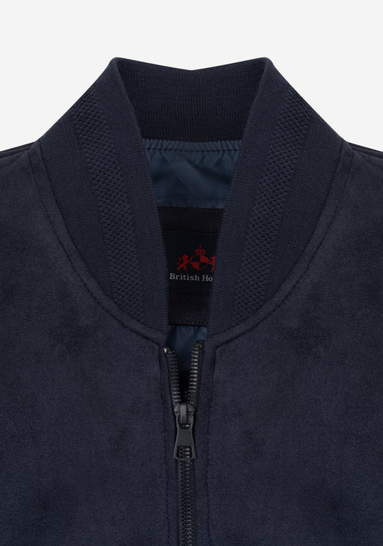 Midnight Navy Suede Jacket