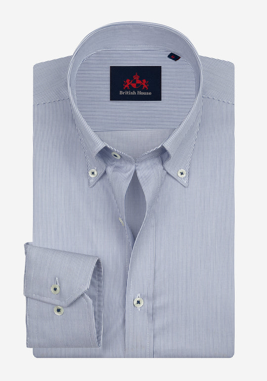 Dawn Blue Stripe Signature Twill Shirt