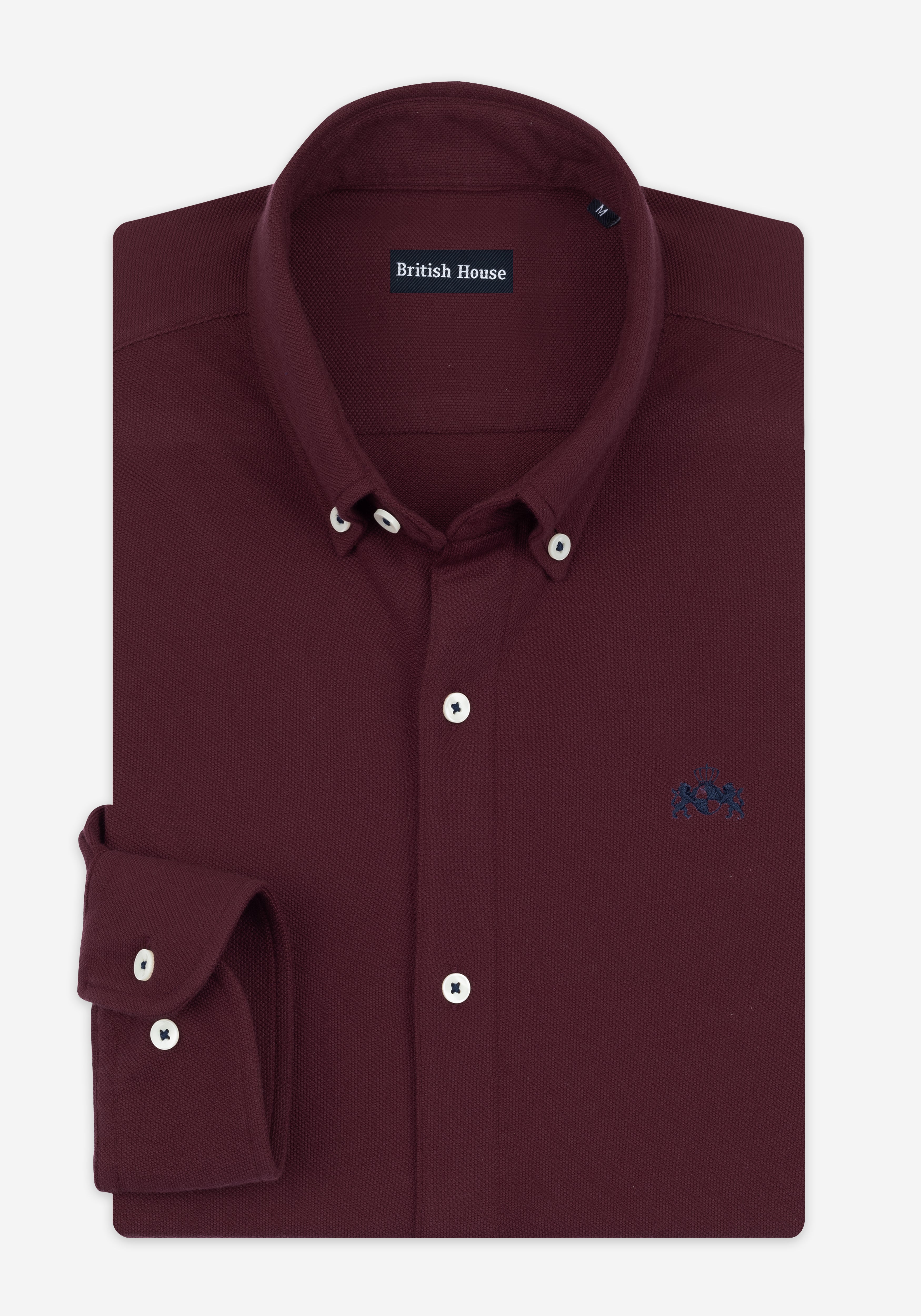 Berry Burgundy PiquÃ© Shirt
