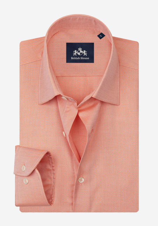 Sunset Orange Oxford Shirt