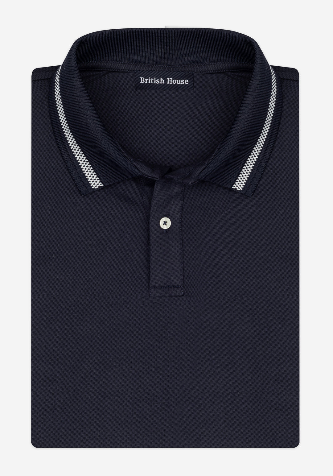Deep Navy Cotton Polo Shirt