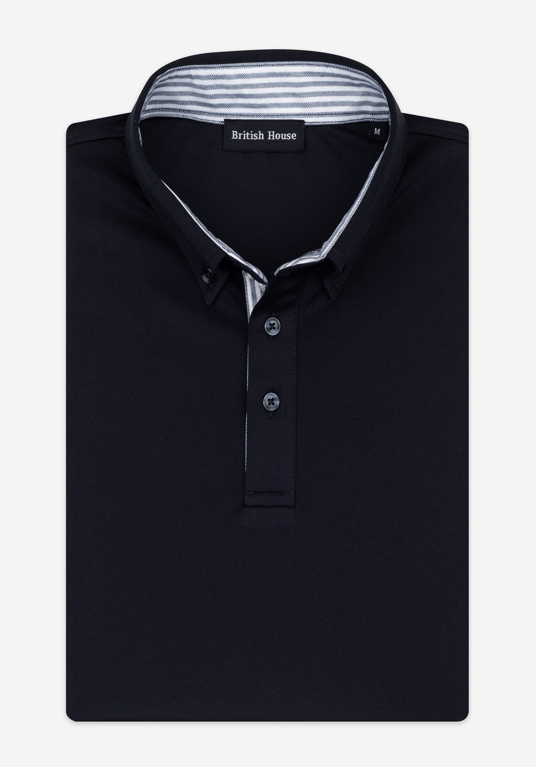 Midnight Navy Cotton Polo Shirt