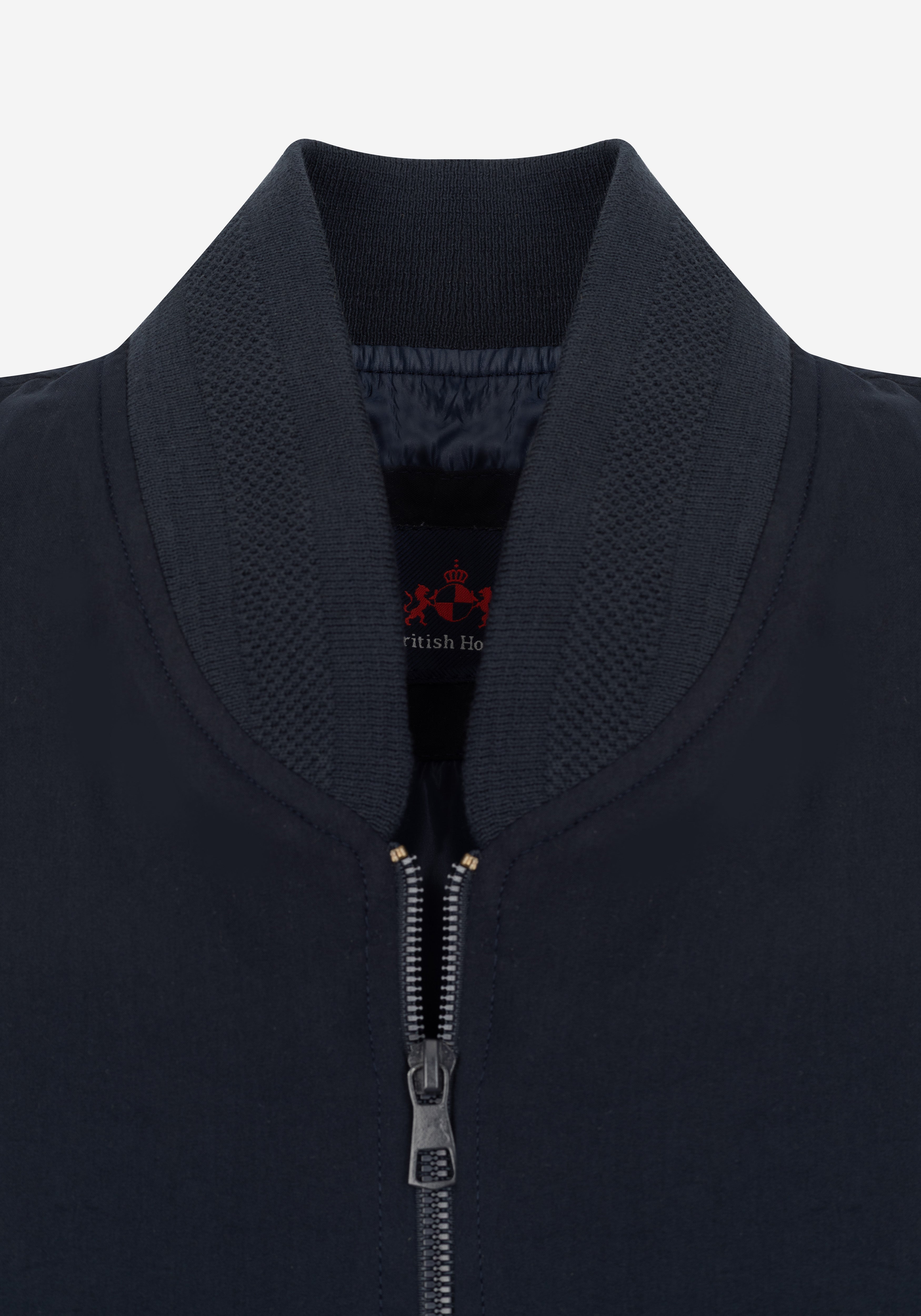 True Navy Suede Jacket