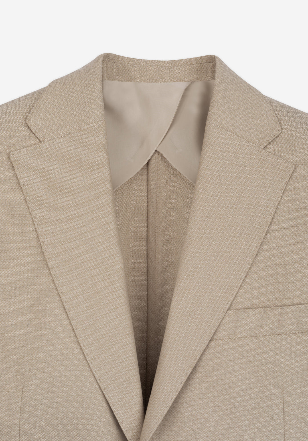 Contemporary Fit Velour Beige Ravello Blazer