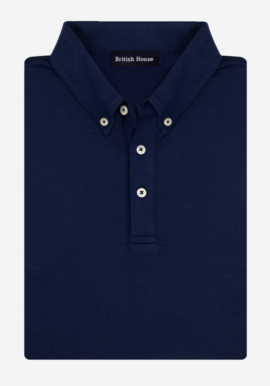 True Navy Soft Knit Polo Shirt