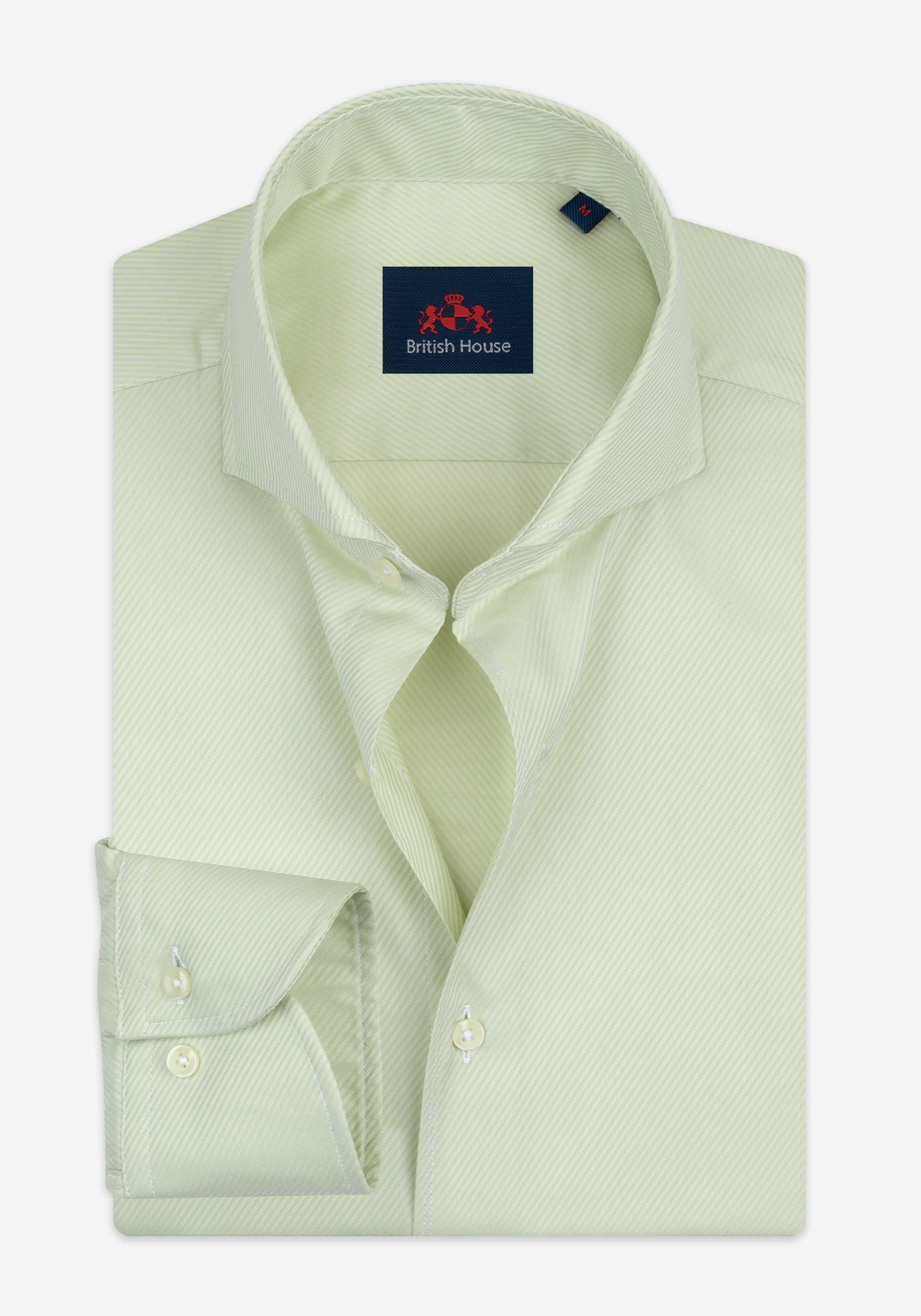 Willow Green Stripe Signature Twill Shirt