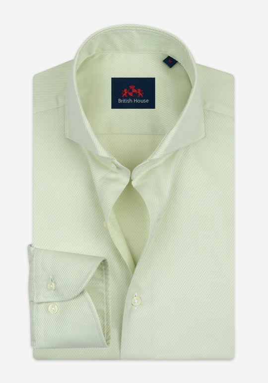 Willow Green Stripe Signature Twill Shirt