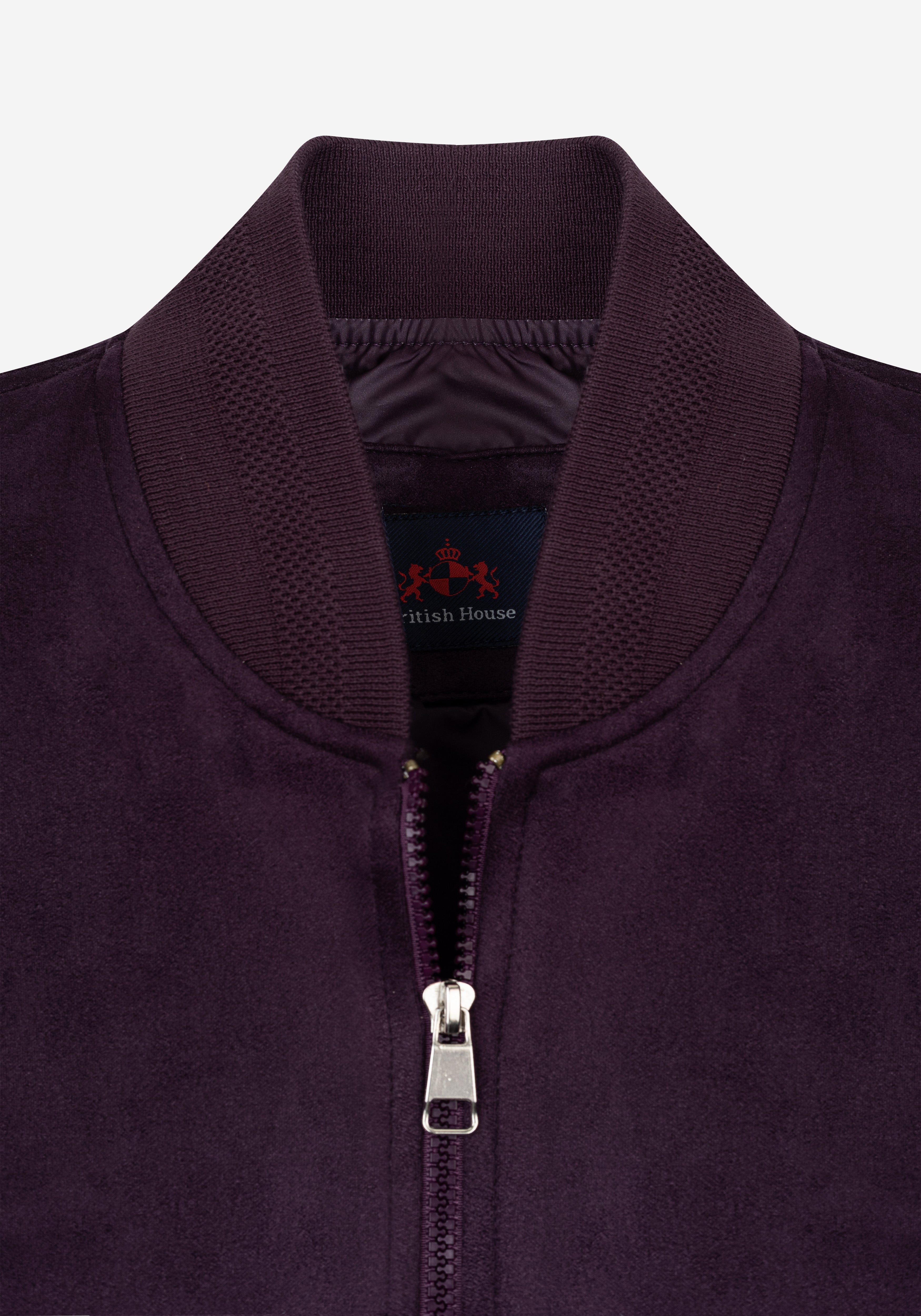 Rosewood Burgundy Suede Jacket