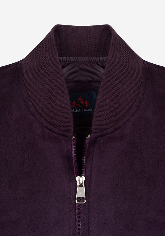 Rosewood Burgundy Suede Jacket