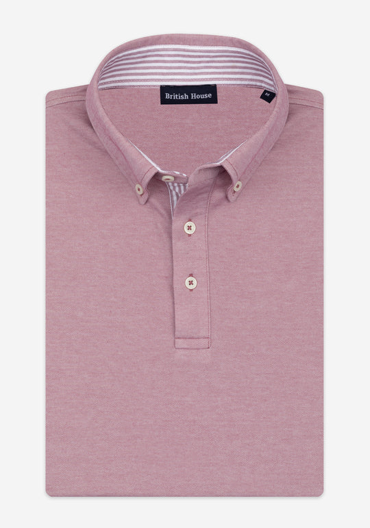 Dusty Rose Cotton Polo