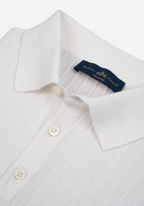 Off-White Braided Knitted Polo Shirt