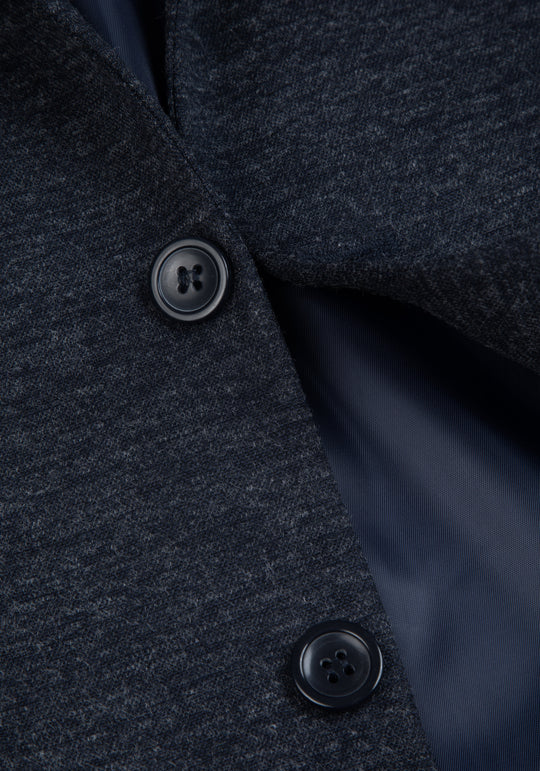 Contemporary Fit Faded Blue Heavy Brushed Blazer