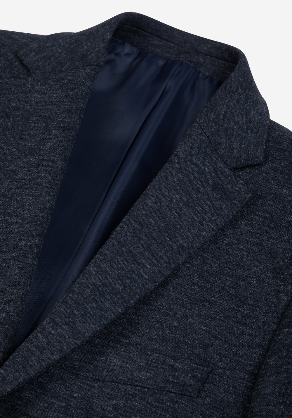 Contemporary Fit Faded Blue Heavy Brushed Blazer
