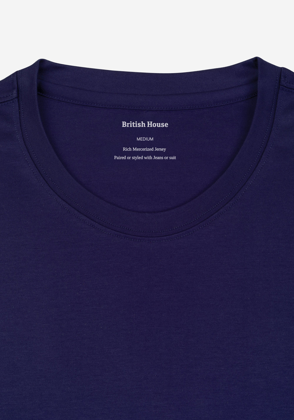 Eclipse Blue Mercerized Interlock Jersey
