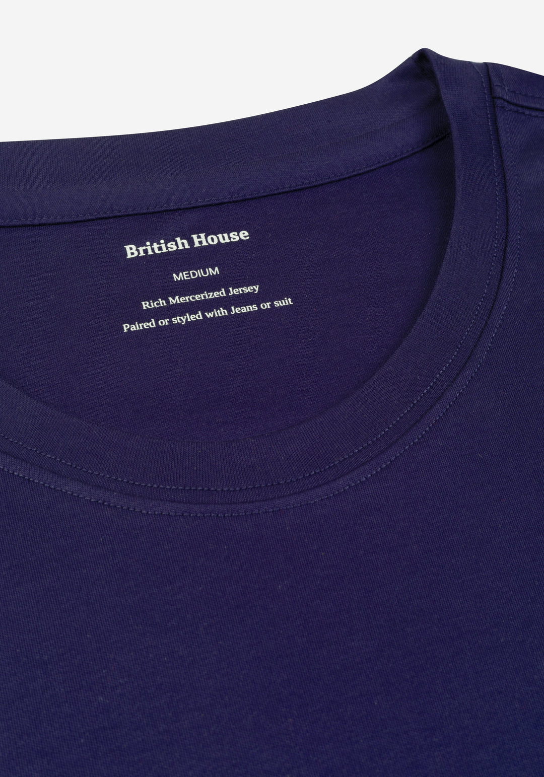 Eclipse Blue Mercerized Interlock Jersey
