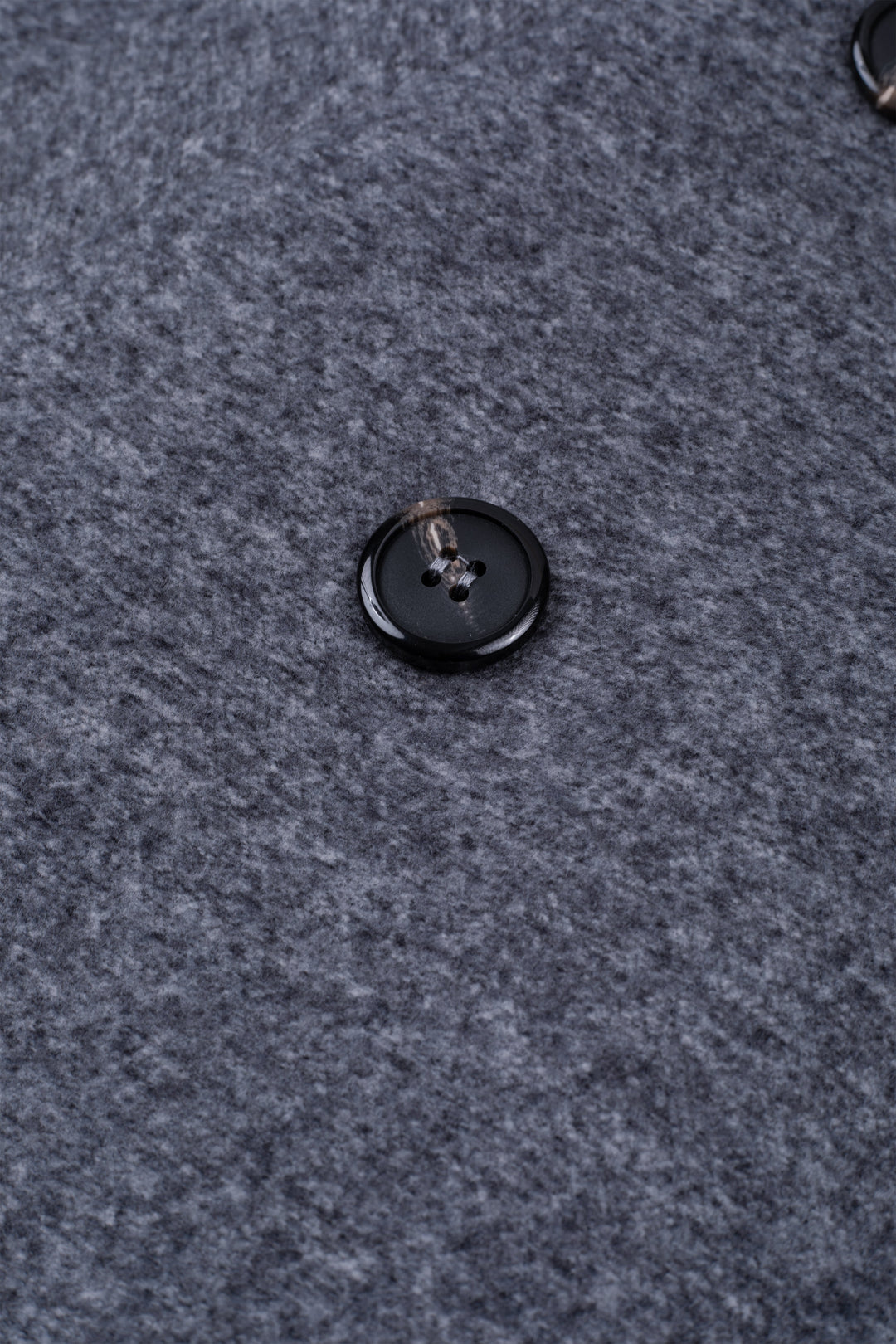 Frosted Grey Double-Breasted Poly Coat