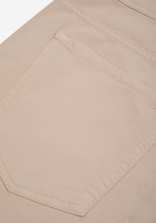 Pure Beige Twill Gabardine