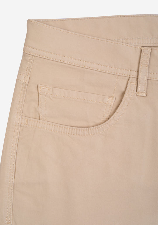 Pure Beige Twill Gabardine