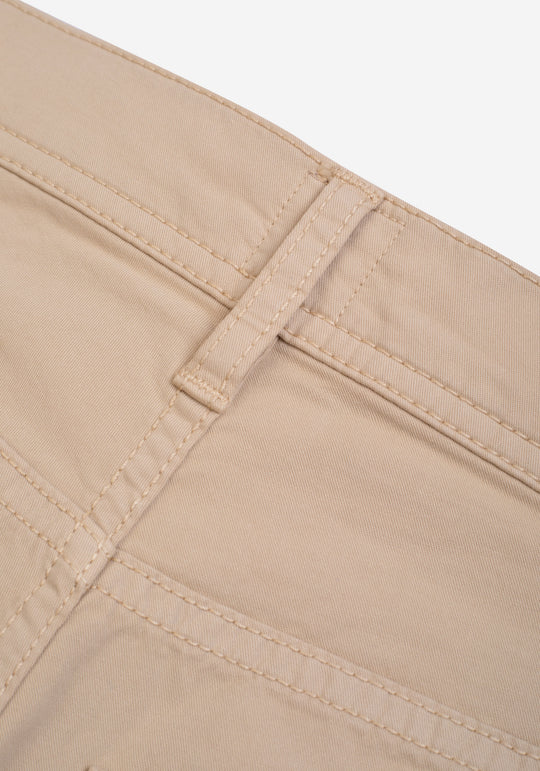 Pure Beige Twill Gabardine