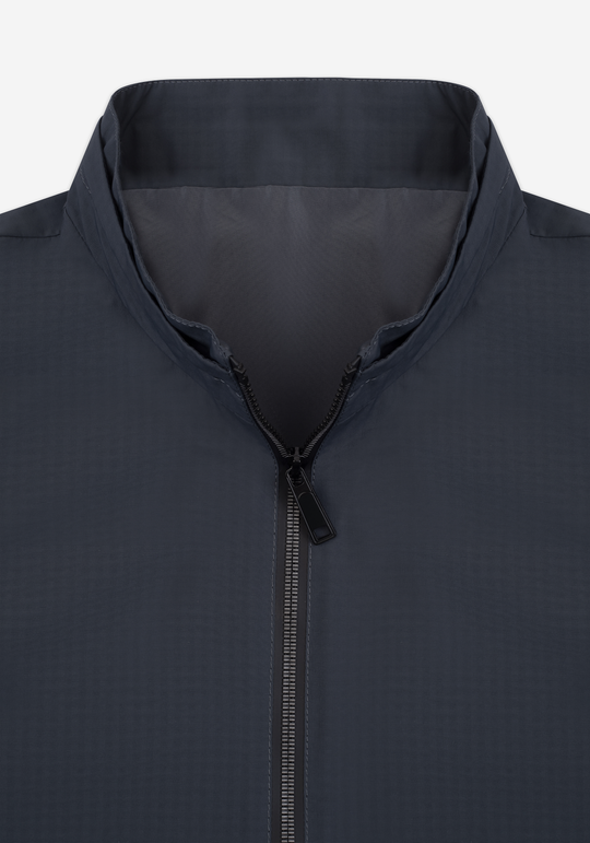 Mist Grey Pocketable Windbreaker Jacket