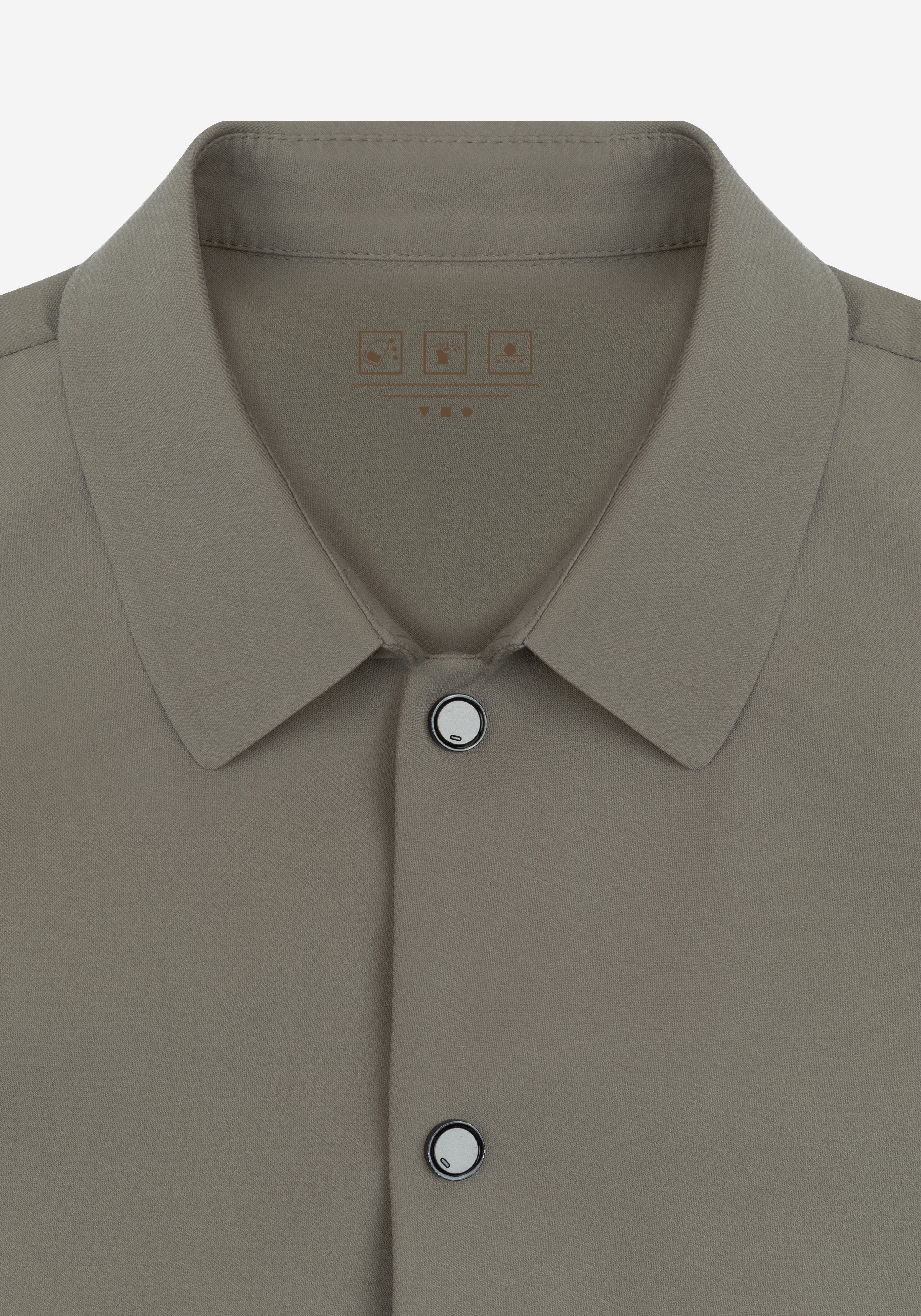 Muted Beige Block-Tech Jacket