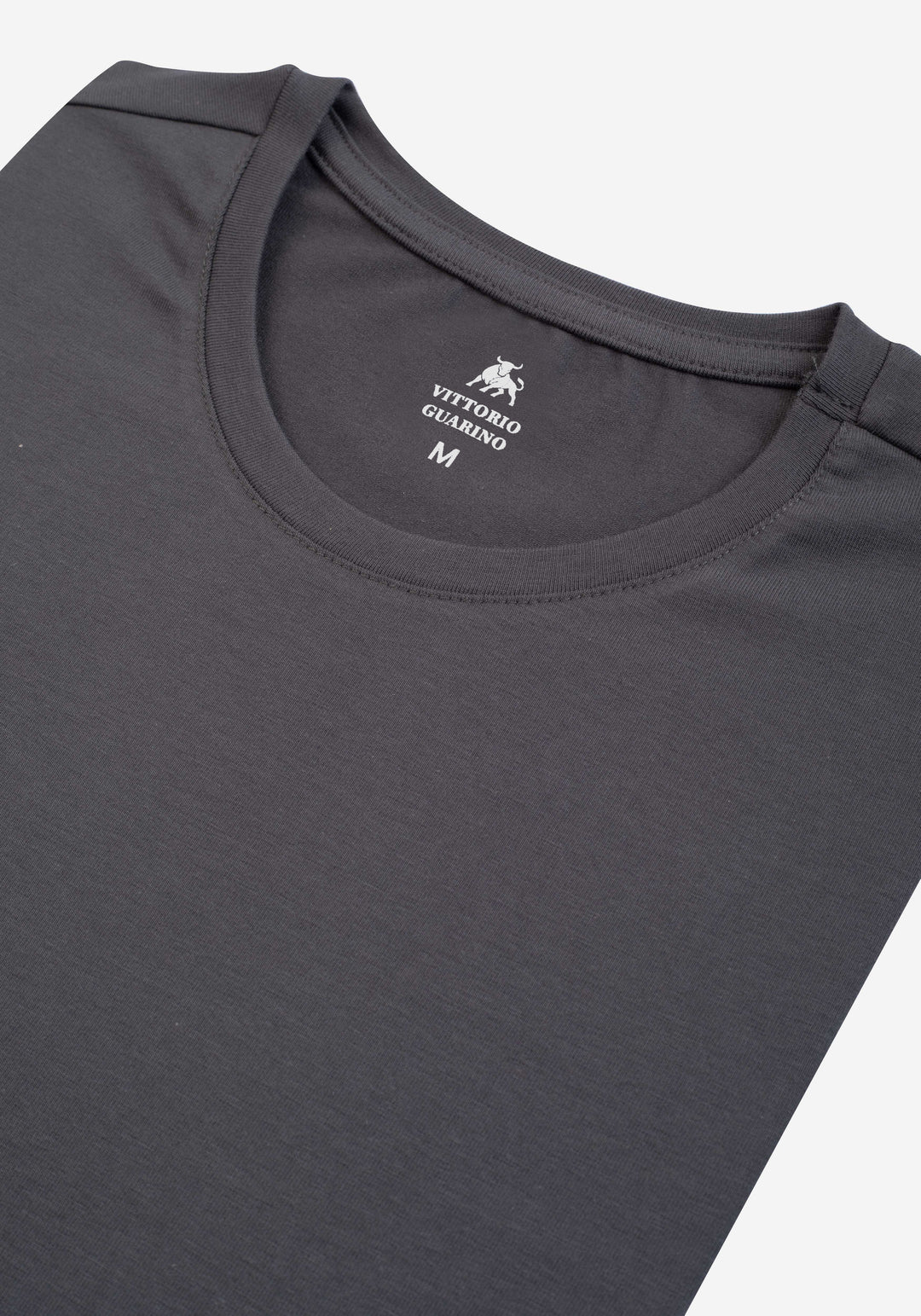 Metal Grey Cotton Undershirt - Short Sleeve