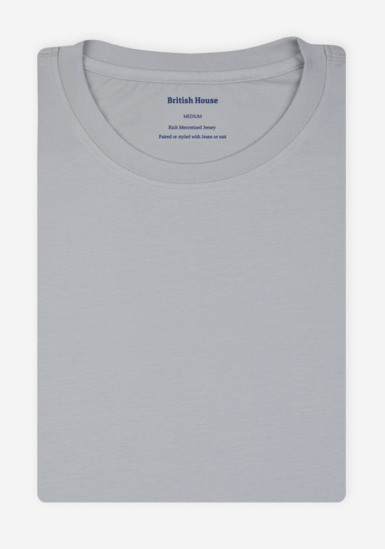 Silver Mist Mercerized Single Jersey