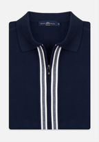 Galaxy Navy Zip Cotton Pullover