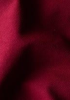 Velvet Burgundy Cotton Polo Shirt - Long Sleeve