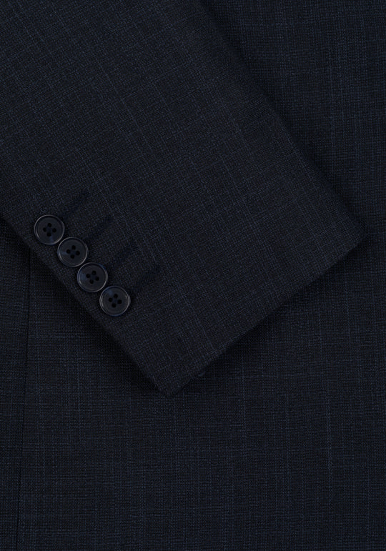 Contemporary Fit Fathom Blue MÃ©lange Blazer