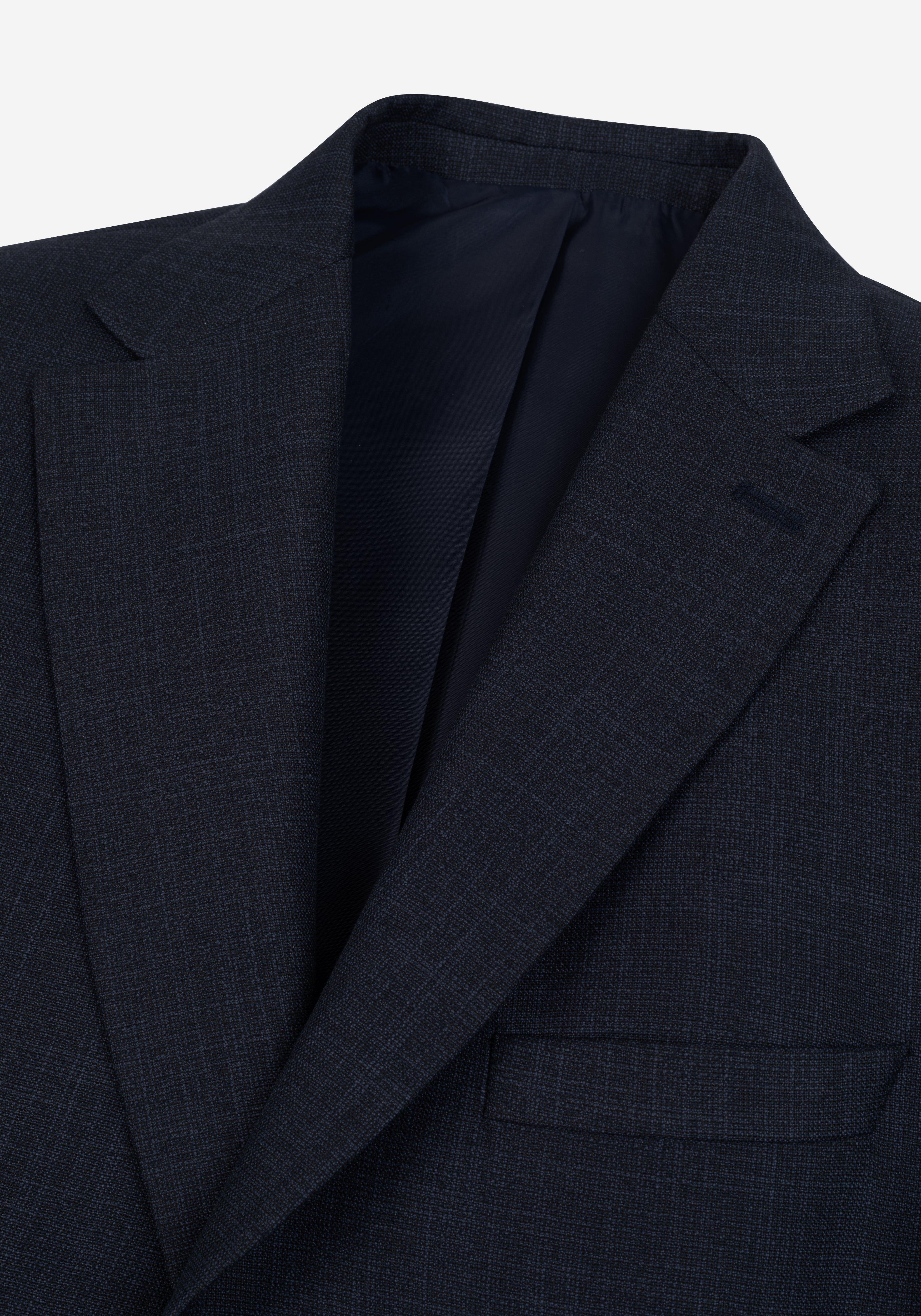 Contemporary Fit Fathom Blue MÃ©lange Blazer