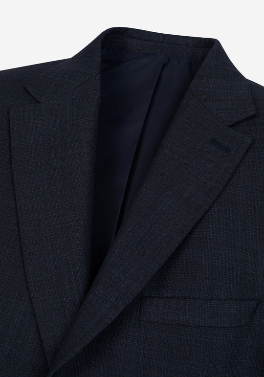 Contemporary Fit Fathom Blue MÃ©lange Blazer