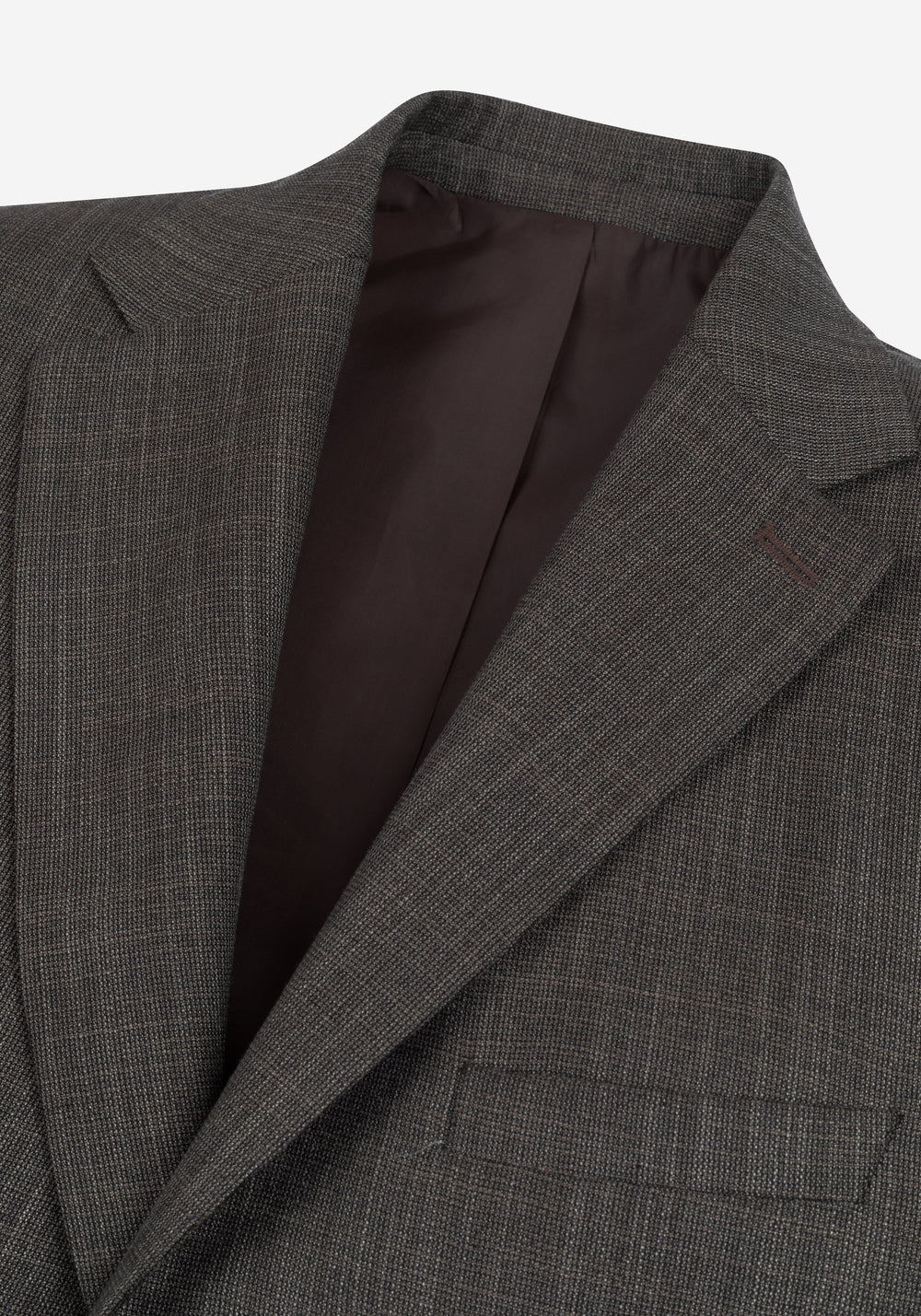 Contemporary Fit Taupe Beige MÃ©lange Blazer