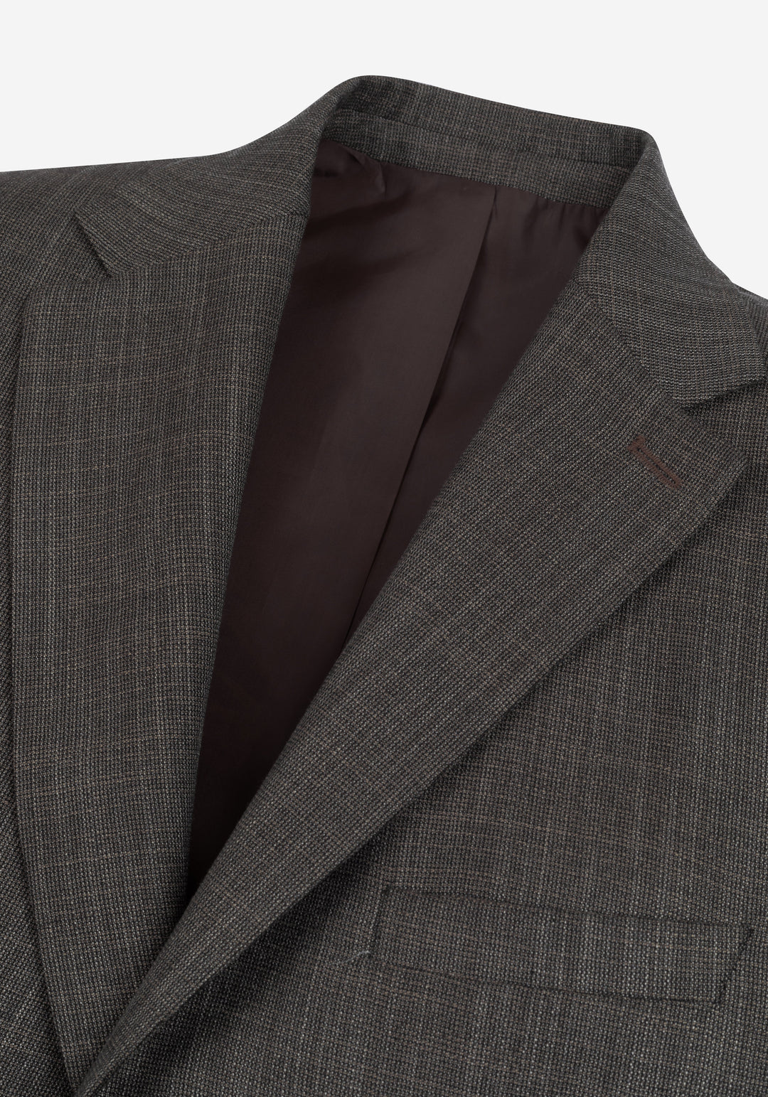 Contemporary Fit Taupe Beige MÃ©lange Blazer