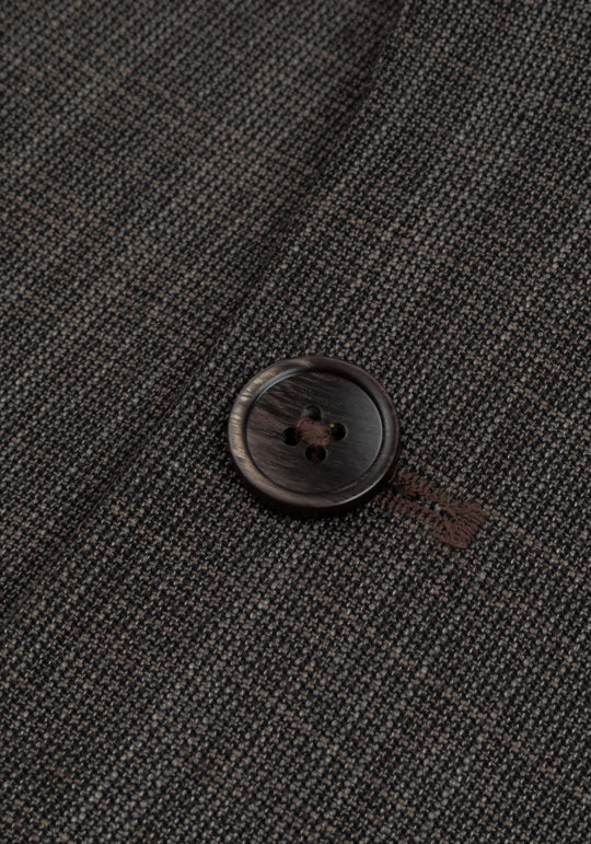 Contemporary Fit Taupe Beige MÃ©lange Blazer