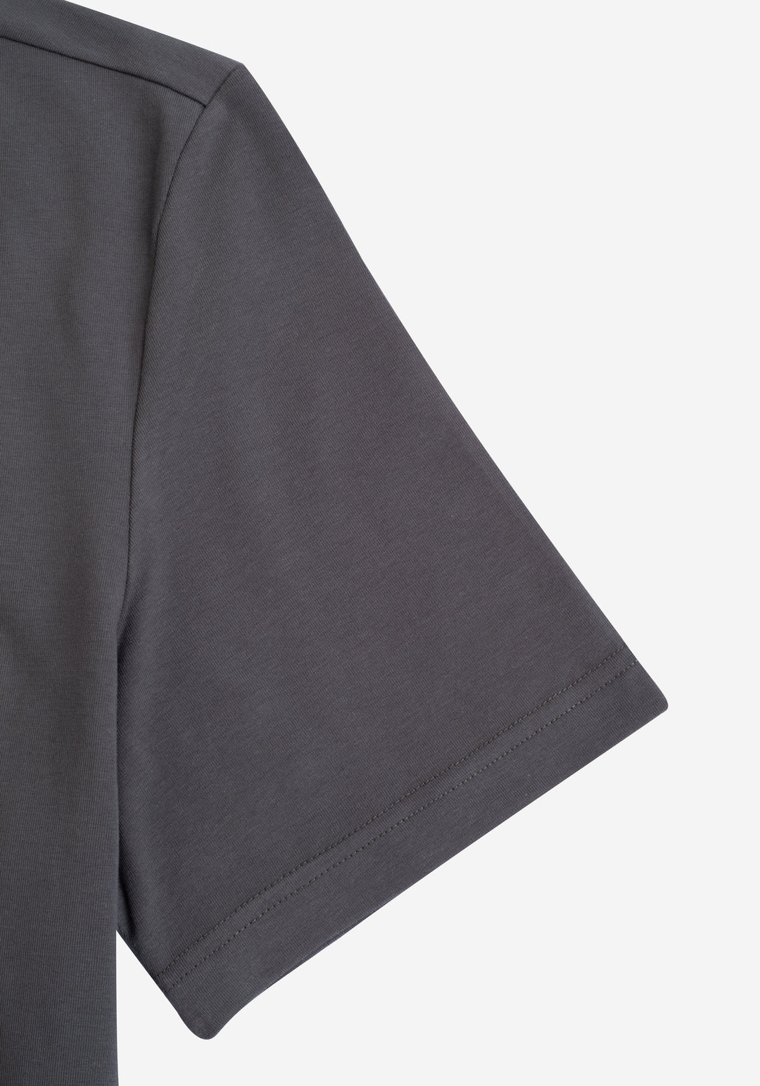 Metal Grey Cotton Undershirt - Short Sleeve