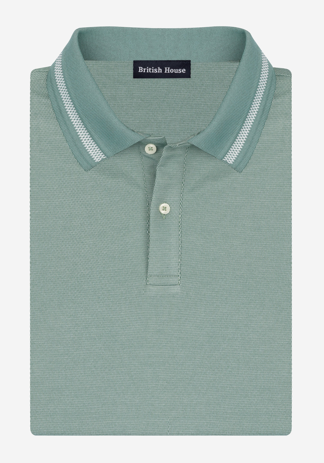 Polar Green Cotton Polo Shirt